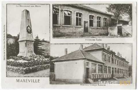 Écoles et monument aux morts (Maxéville)